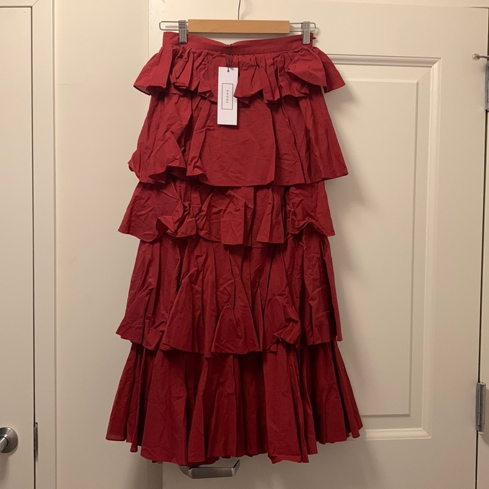 NWT Rhode Romeo Skirt in Wine